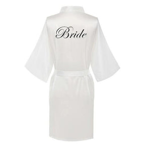 Satin Silk bride robe