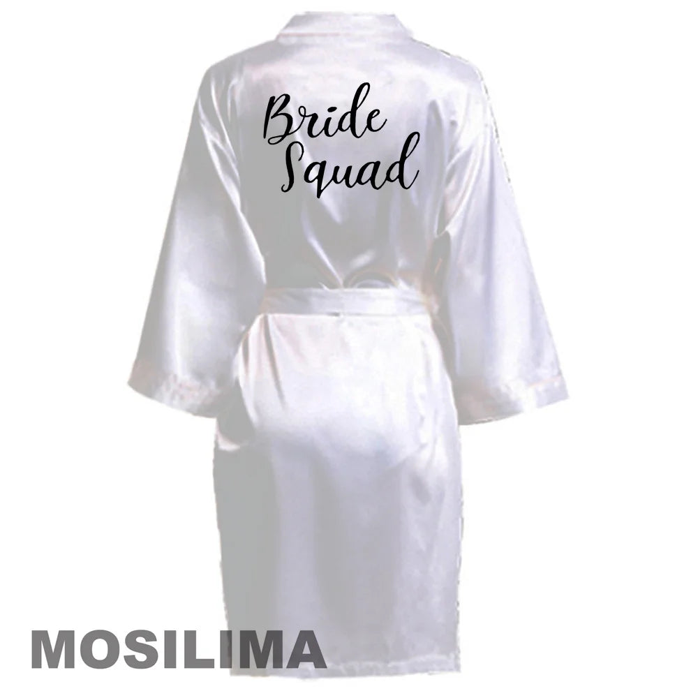 Satin Silk bride robe