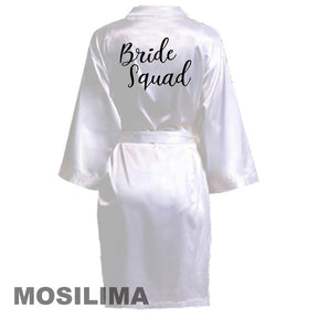 Satin Silk bride robe