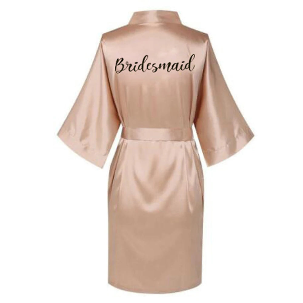 Satin Silk bride robe